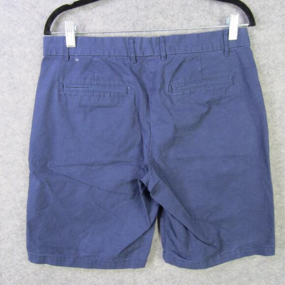 Gap Boyfriend Roll-Up Shorts Mens 6 Blue Khakis Casual Summer Chino Classic - Picture 5 of 8